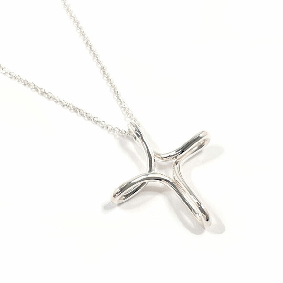 TIFFANY Jewelry - TIFFANY & Co. Tiffany Infinity Cross Elsa Peretti Necklace in 925 Sterling Si...